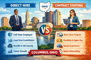 Direct Hire vs Contract Staffing in Columbus OH